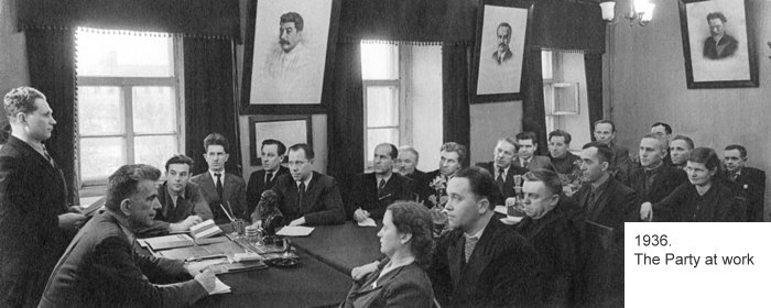 1936. The most important decisions were made at the meetings of the Communist Party Committee.