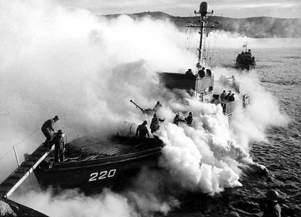 Russian storm ashore