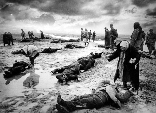 23 million people (every 8-th citizen of the Former Soviet Union ) were killed by German Nazists during the war