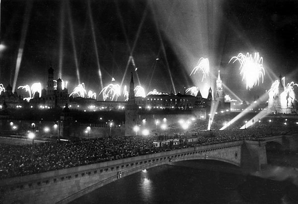 Victory fireworks in Moscow